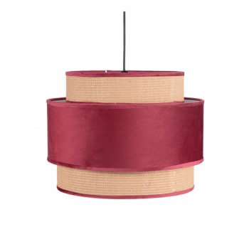 Distribuidor - Lâmpadas Diversas | Colgantes Moderno | COLGANTE 3 PANTALLAS ADRIANO1XE27 ROJO VINO TINTO REG X 40D Ref: 130491007